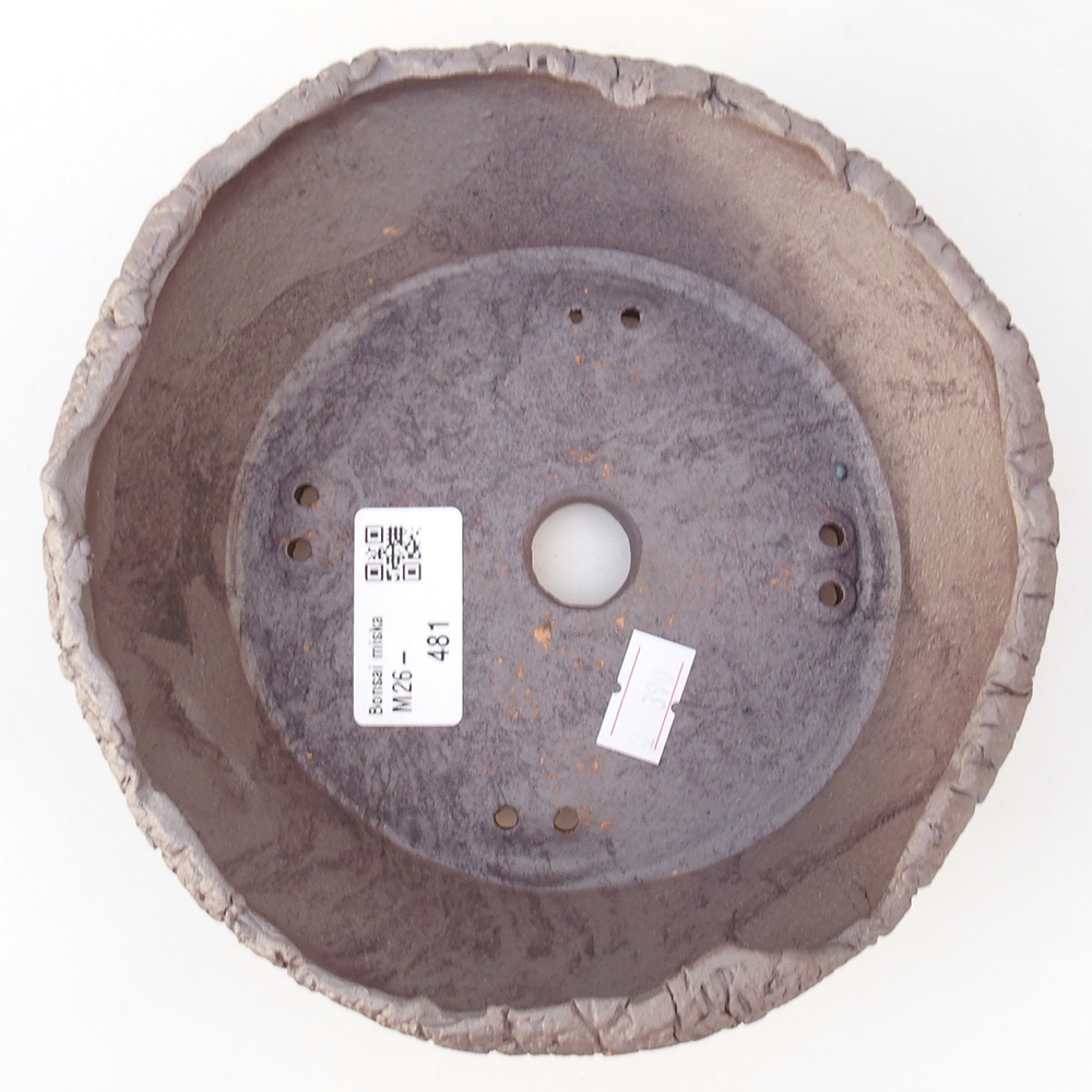 Kerámia bonsai tál 16 x 16 x 5 cm, fém színben