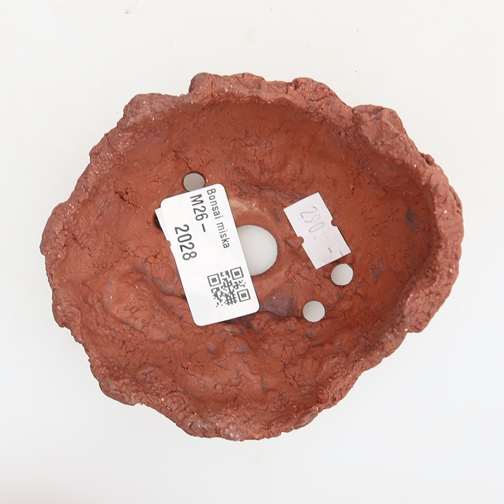 Kerámia héj, 10 x 8 x 7 cm, barna színű