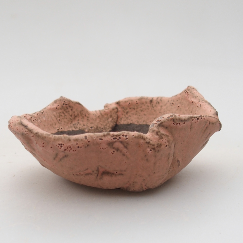 Kerámia kagyló 9 x 7,5 x 4 cm , rózsaszín színben