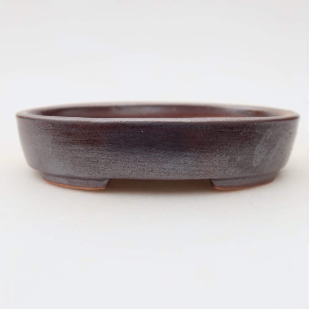 kerámia bonsai tál 12 x 9,5 x 2,5 cm, barna