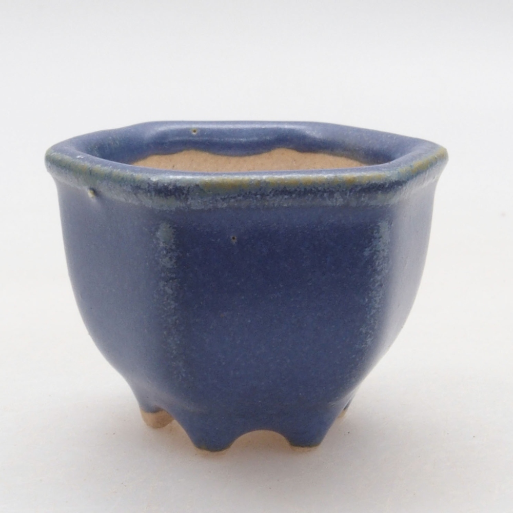 Mini bonsai tál 4 x 3,5 x 3 cm, kék színben