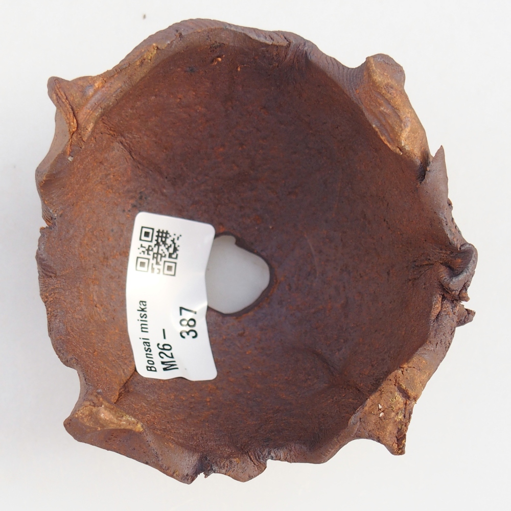 Kerámia kagyló 9 x 9 x 6,5 cm , színe barna