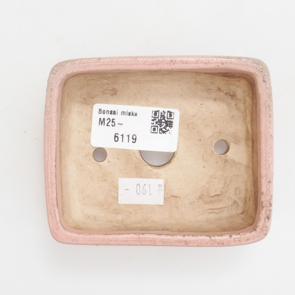 kerámia bonsai tál 10 x 8,5 x 4 cm, barna