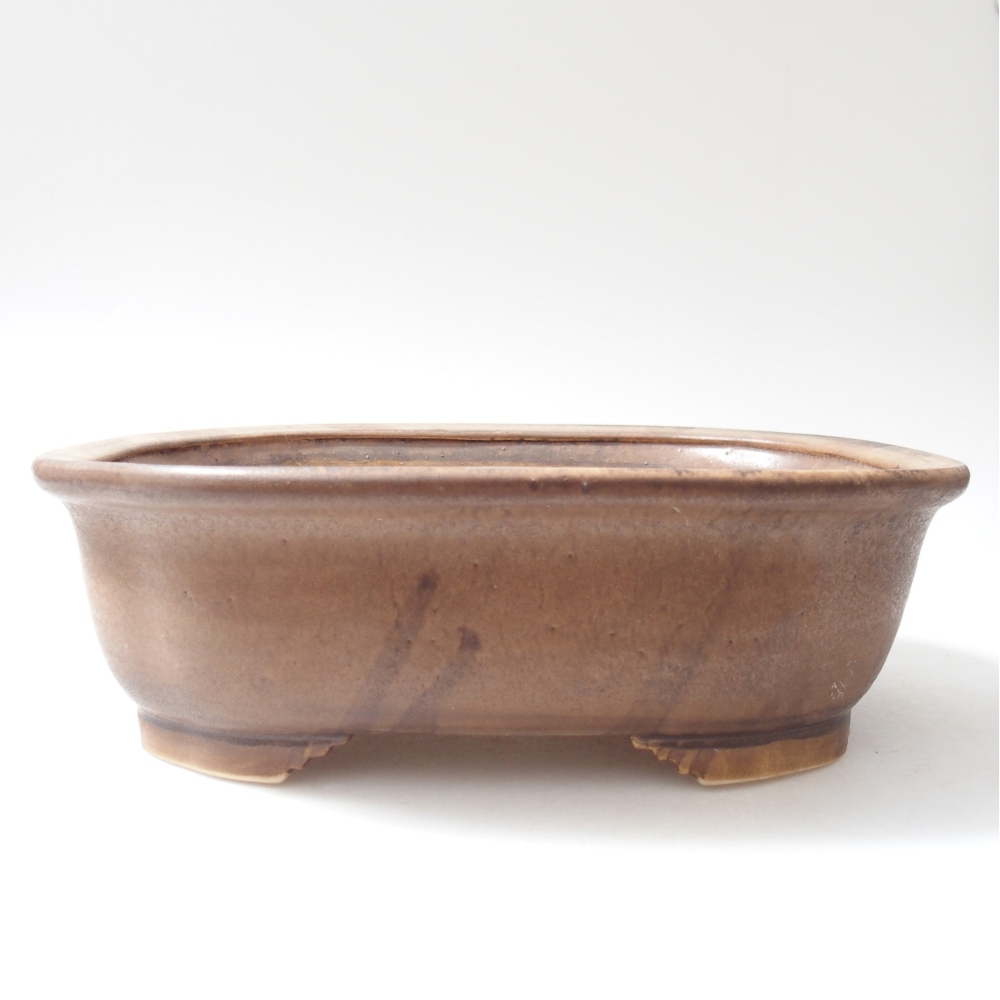 kerámia bonsai tál 25 x 21 x 8 cm, rózsaszínű