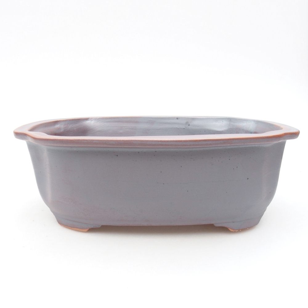 Kerámia bonsai tál 22,5 x 17,5 x 7,5 cm, fém színben