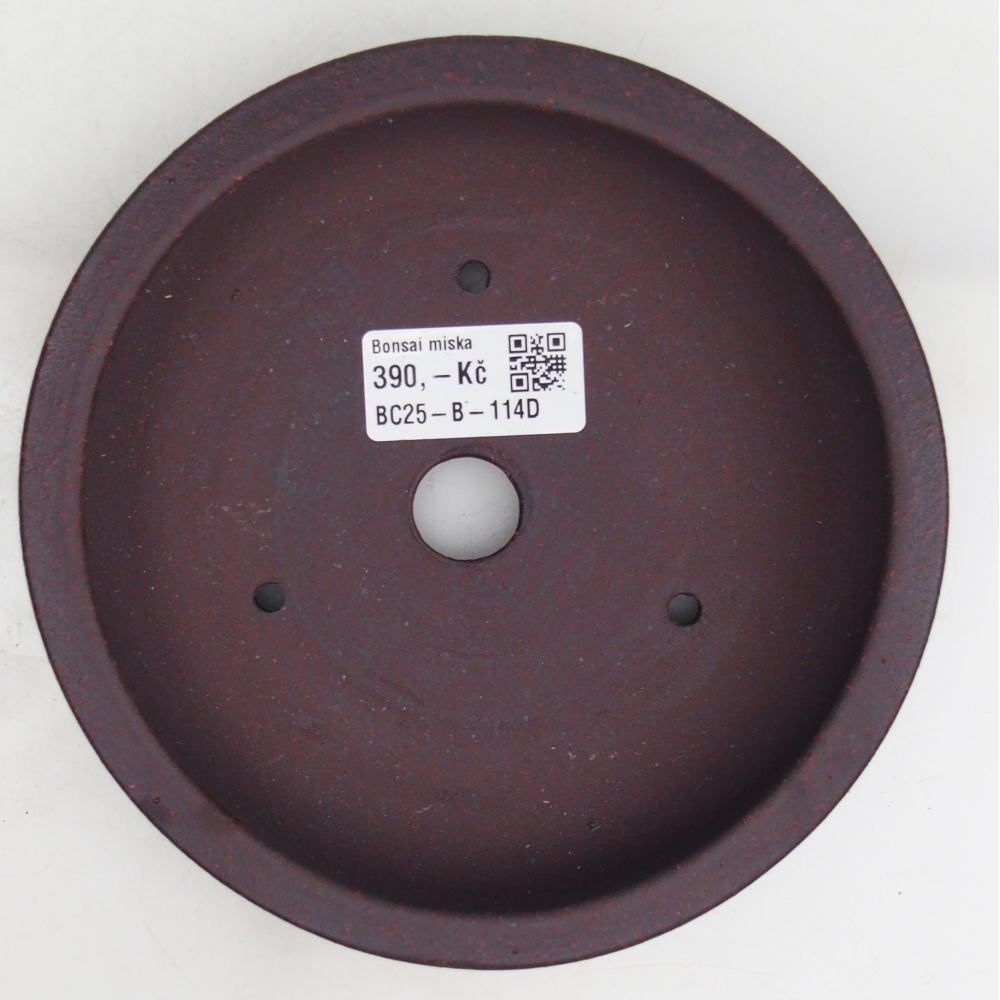 kerámia bonsai tál 16 x 16 x 3 cm, barna