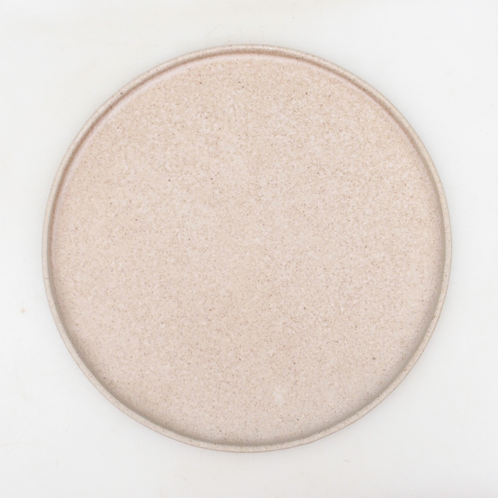 Kerek Bonsai konzol D7-M - 24,5 x 24,5 x 1 cm - bézs színű