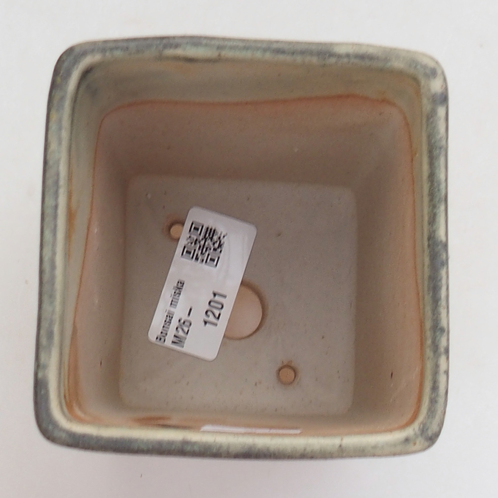kerámia bonsai tál 8,5 x 8,5 x 11 cm, zöld