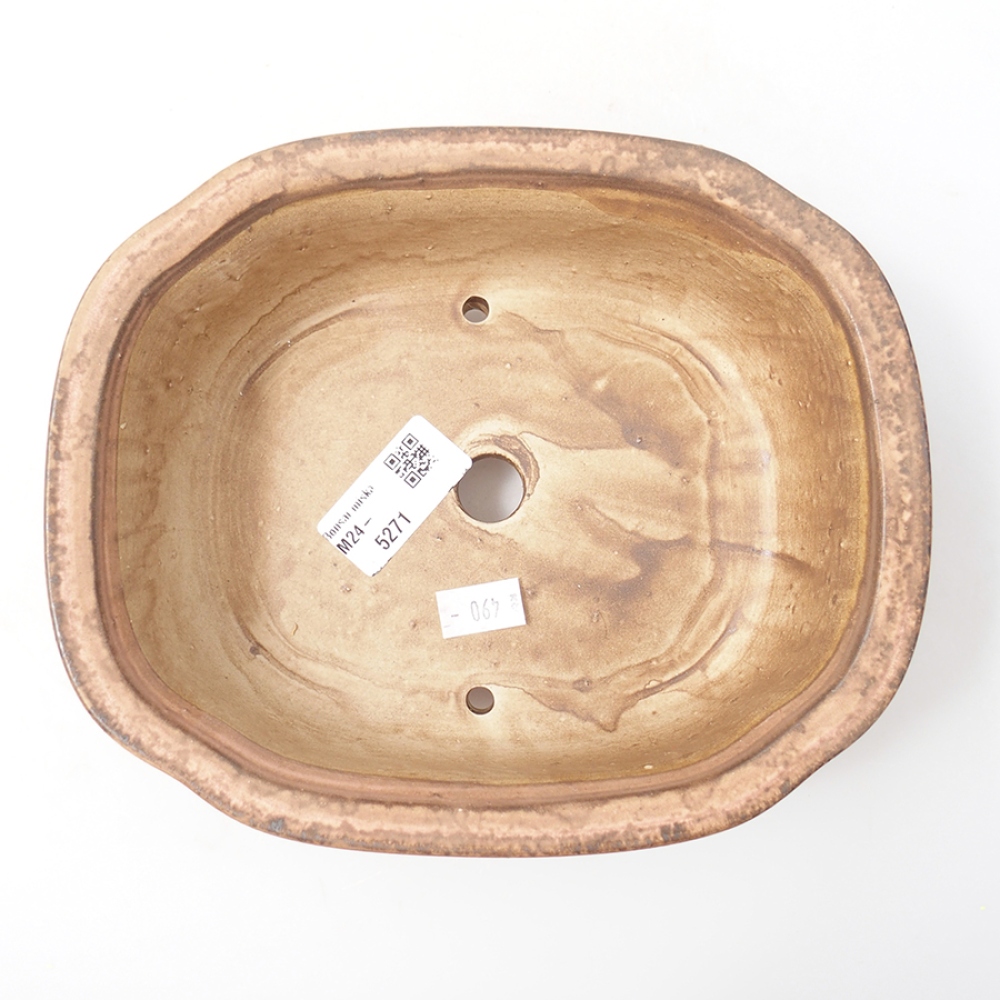 kerámia bonsai tál 20 x 16 x 7 cm, rózsaszínű