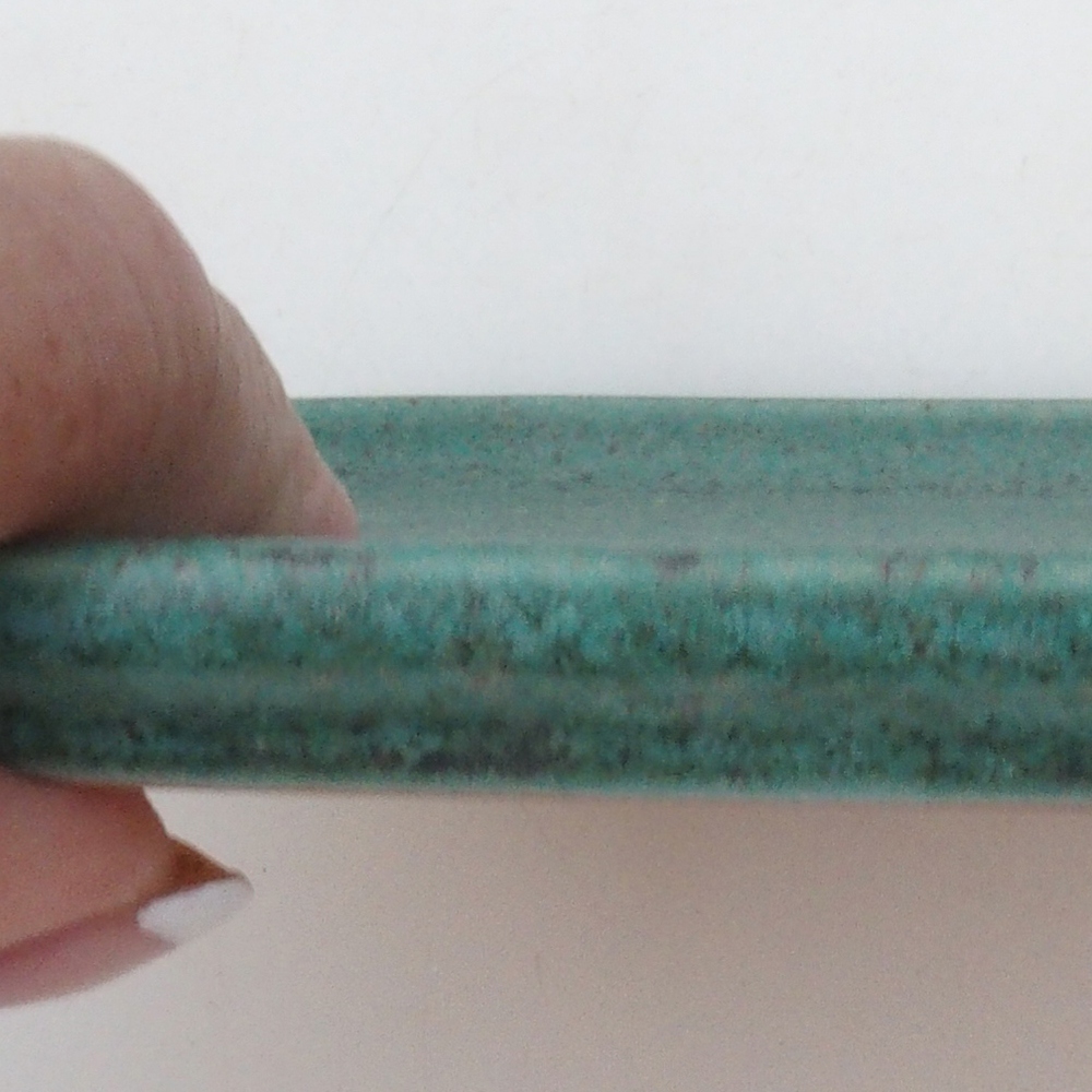 Kerámia csészealj H37 -14,5 x 13 x 1 cm - zöld