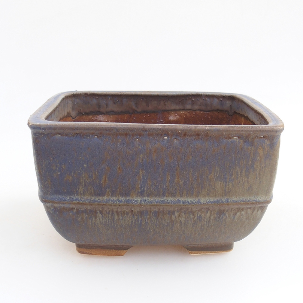 kerámia bonsai tál 10,5 x 10,5 x 7 cm, rózsaszínű