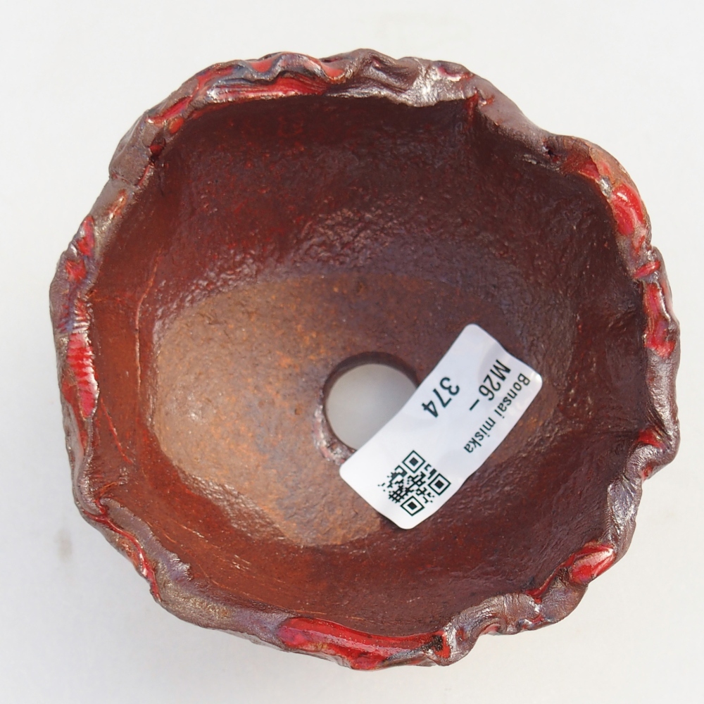 Kerámia kagyló 10 x 10 x 8 cm , barna színű