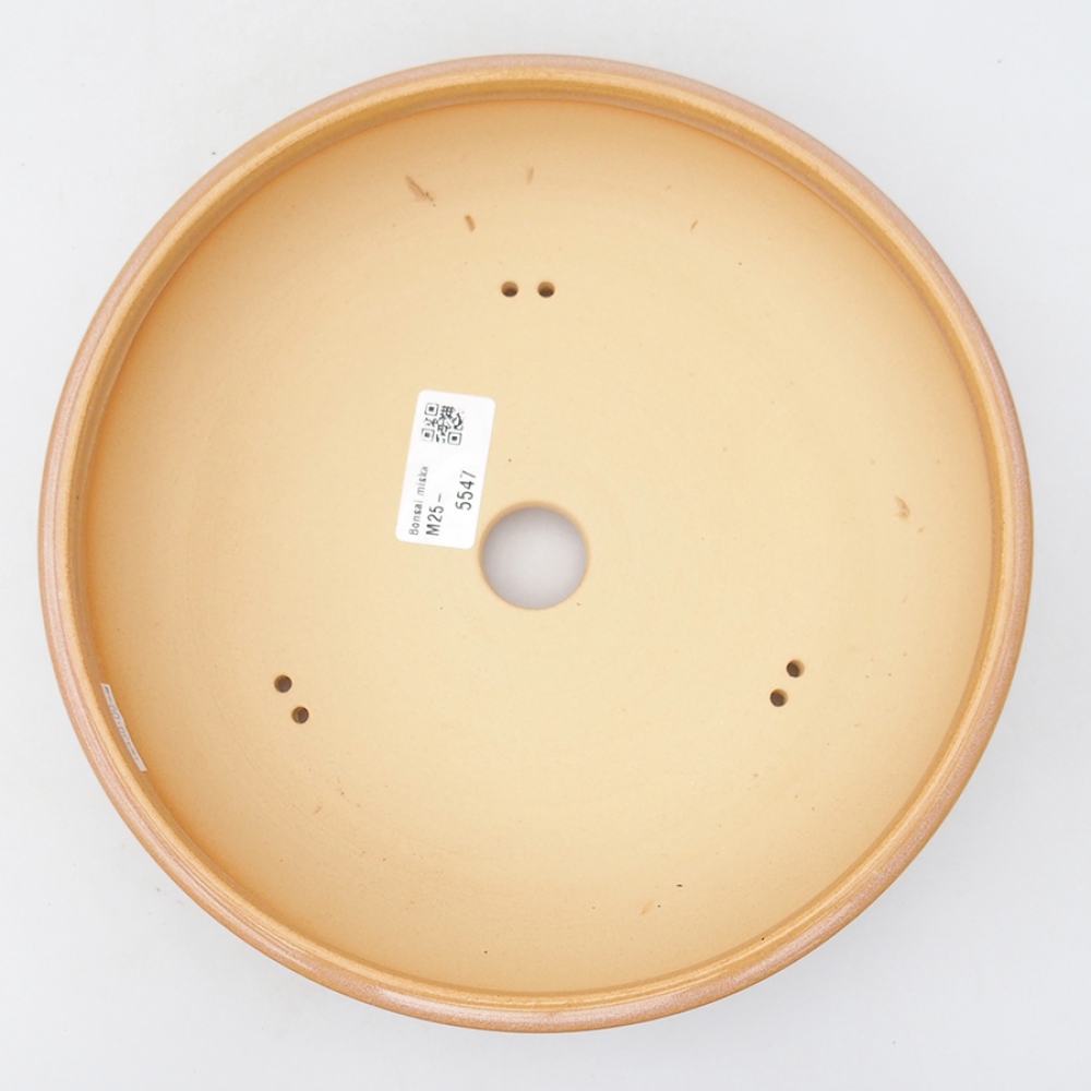 Kerámia bonsai tál 22,5 x 22,5 x 6 cm, rózsaszínű