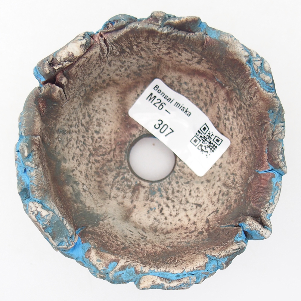 Kerámia kagyló 9 x 9 x 5,5 cm , kék színű