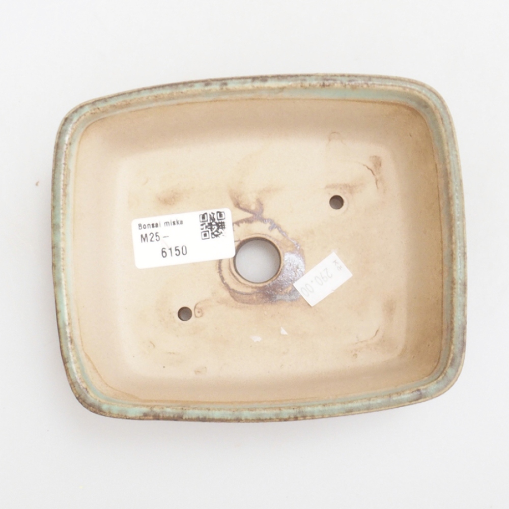 kerámia bonsai tál 10 x 8,5 x 4 cm, barna