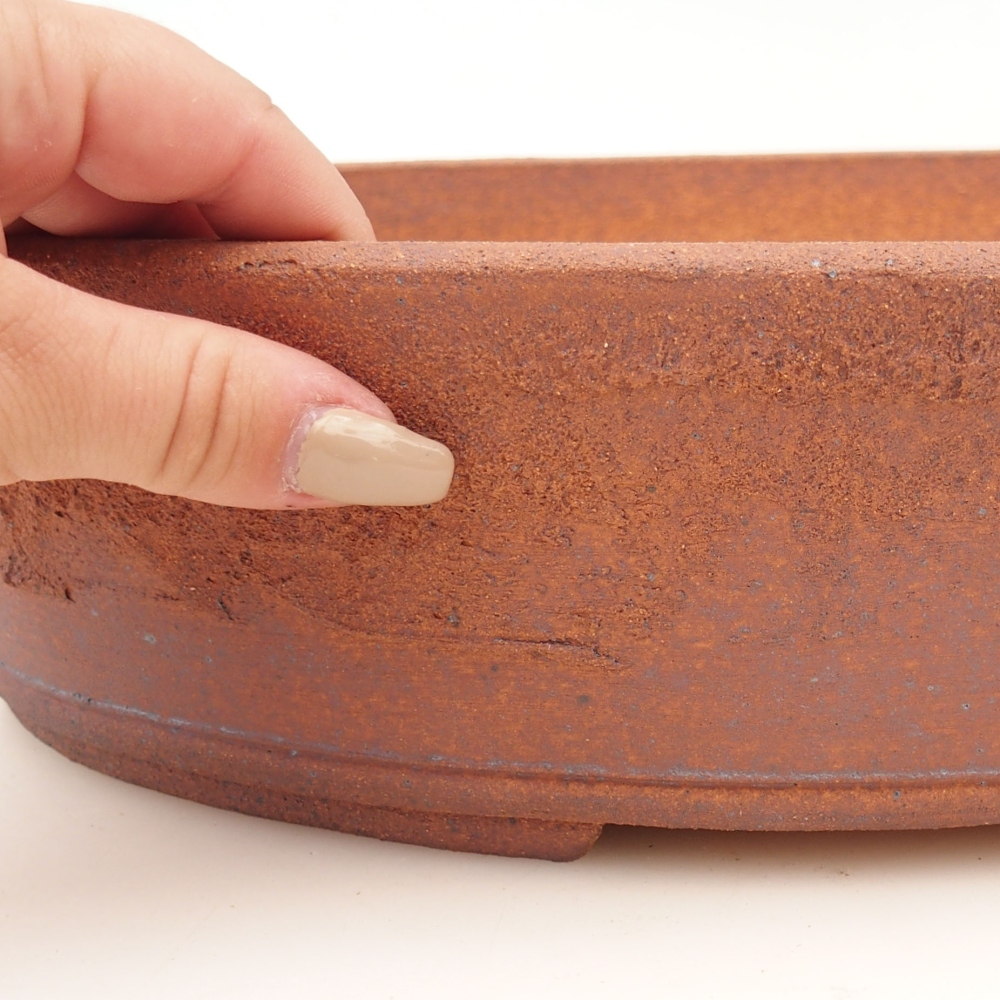 Bonsai tál 35,5 x 27 x 8 cm , színe barna