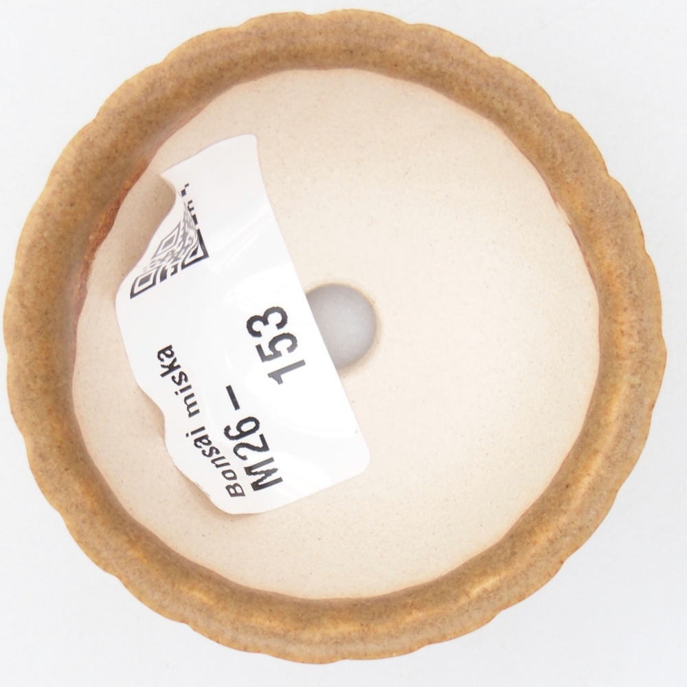 Mini bonsai tál 5,5 x 5,5 x 3 cm, barna