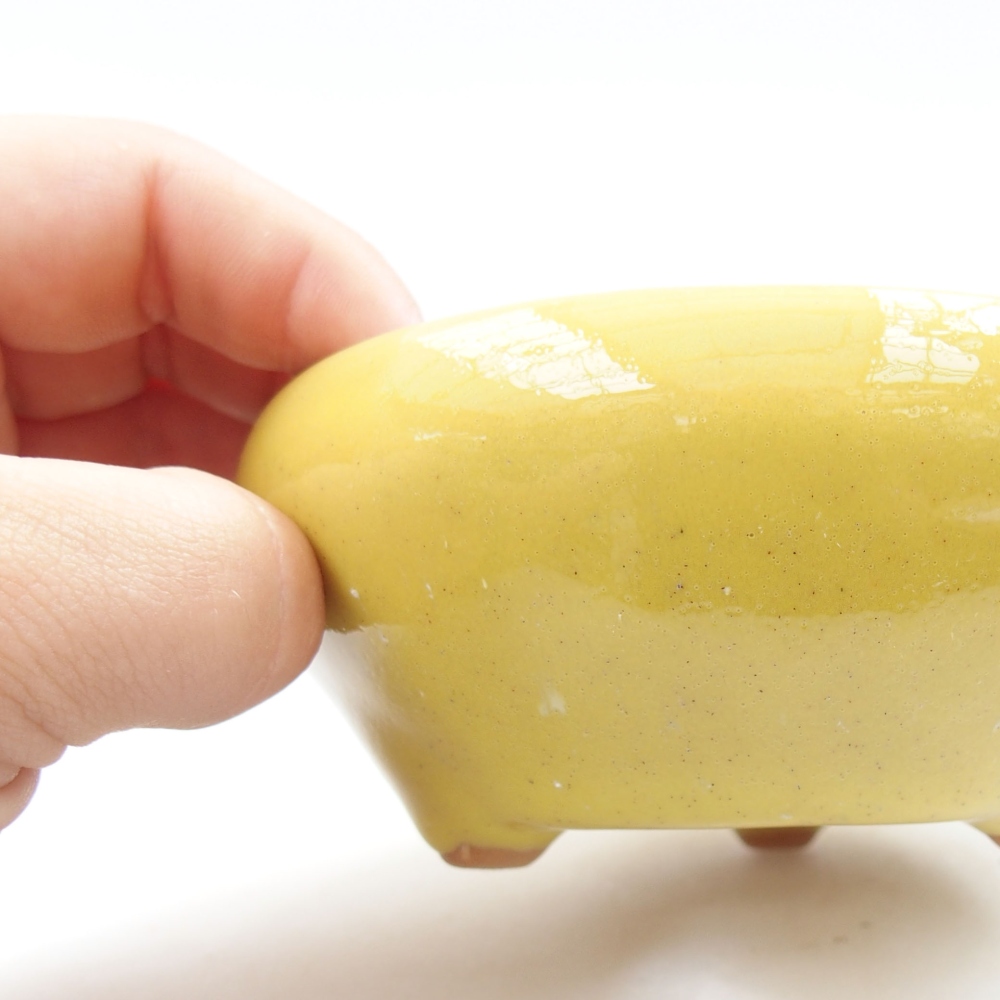 kerámia bonsai tál 22 x 17 x 5 cm, zöld