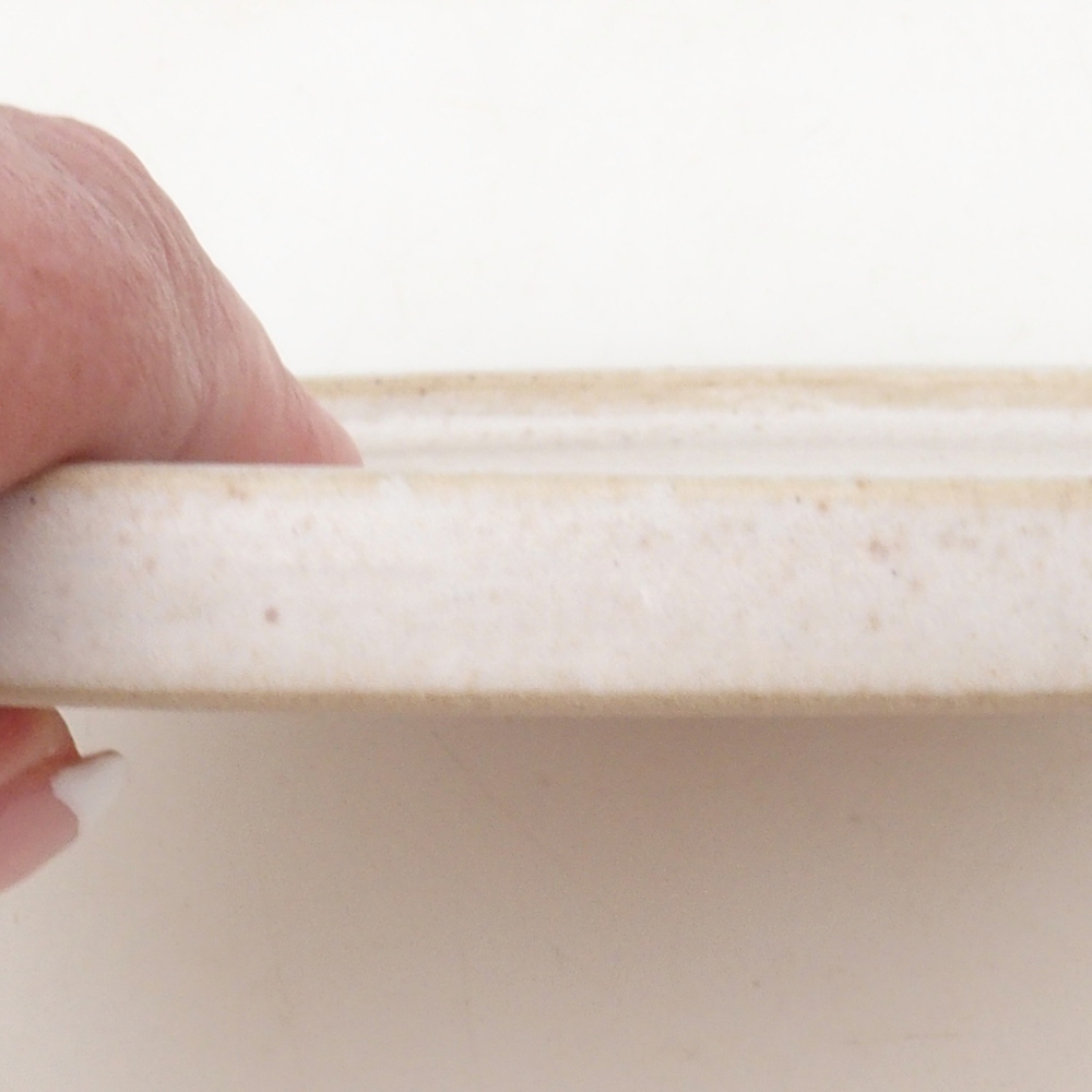 Kerek bonsai konzol D7-S - 16 x 16 x 1 cm - bézs színű