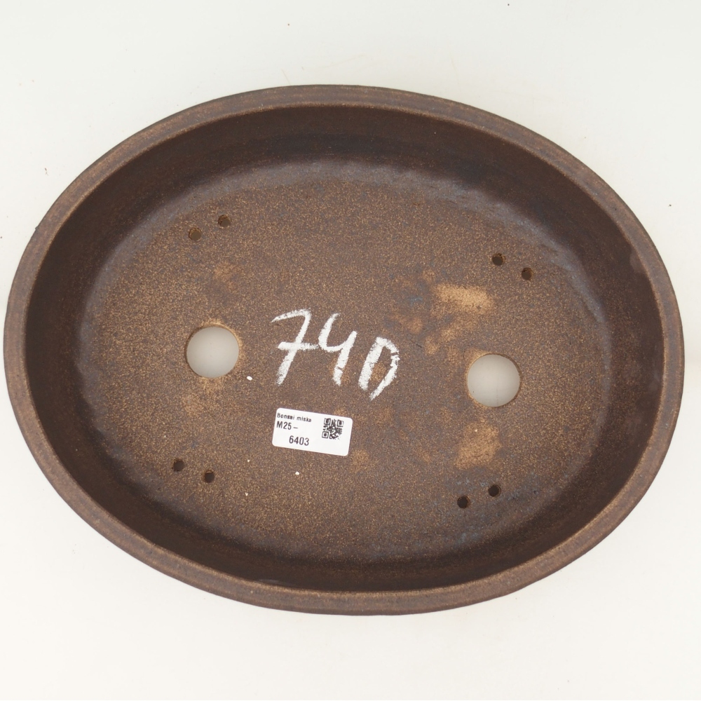 Bonsai tál 32 x 25 x 8 cm , színe barna