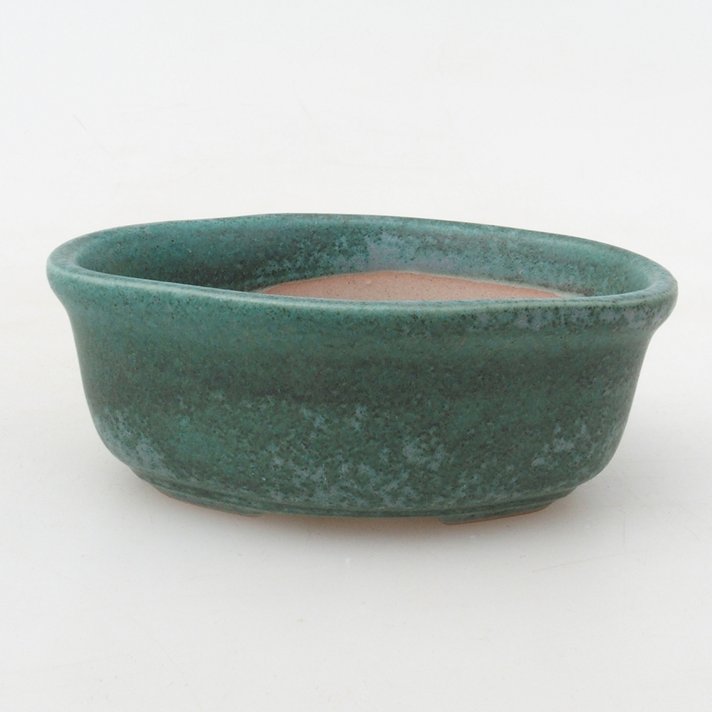 Bonsai tál H05 - 11 x 8 x 4 cm. - zöld