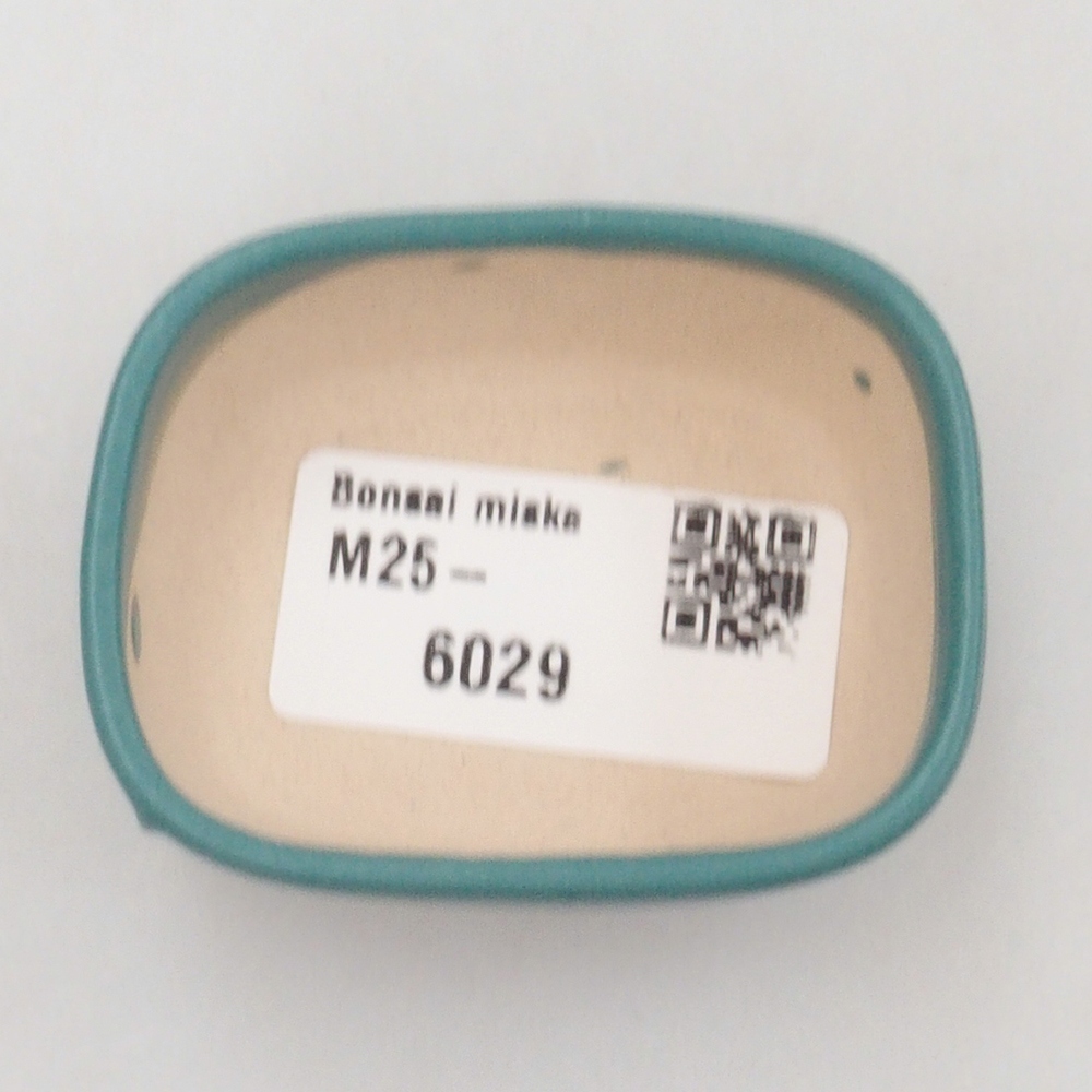 kerámia bonsai tál 6,5 x 5,5 x 4 cm, kék színben