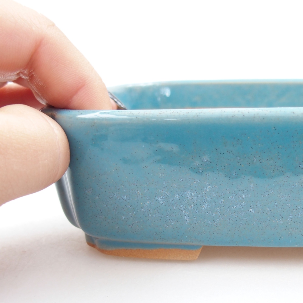 kerámia bonsai tál 22 x 17 x 5 cm, zöld