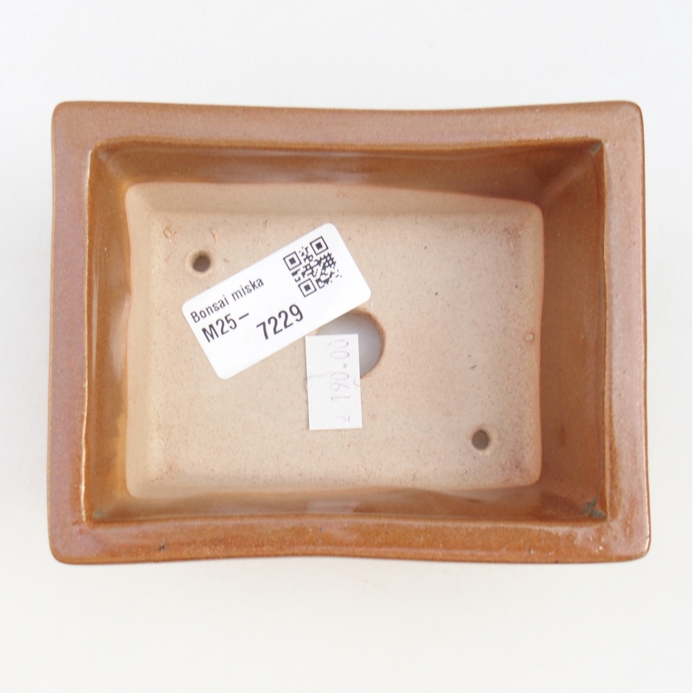 kerámia bonsai tál 11,5 x 9 x 4,5 cm, barna
