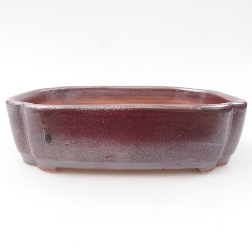 kerámia bonsai tál 15 x 11,5 x 4,5 cm, barna