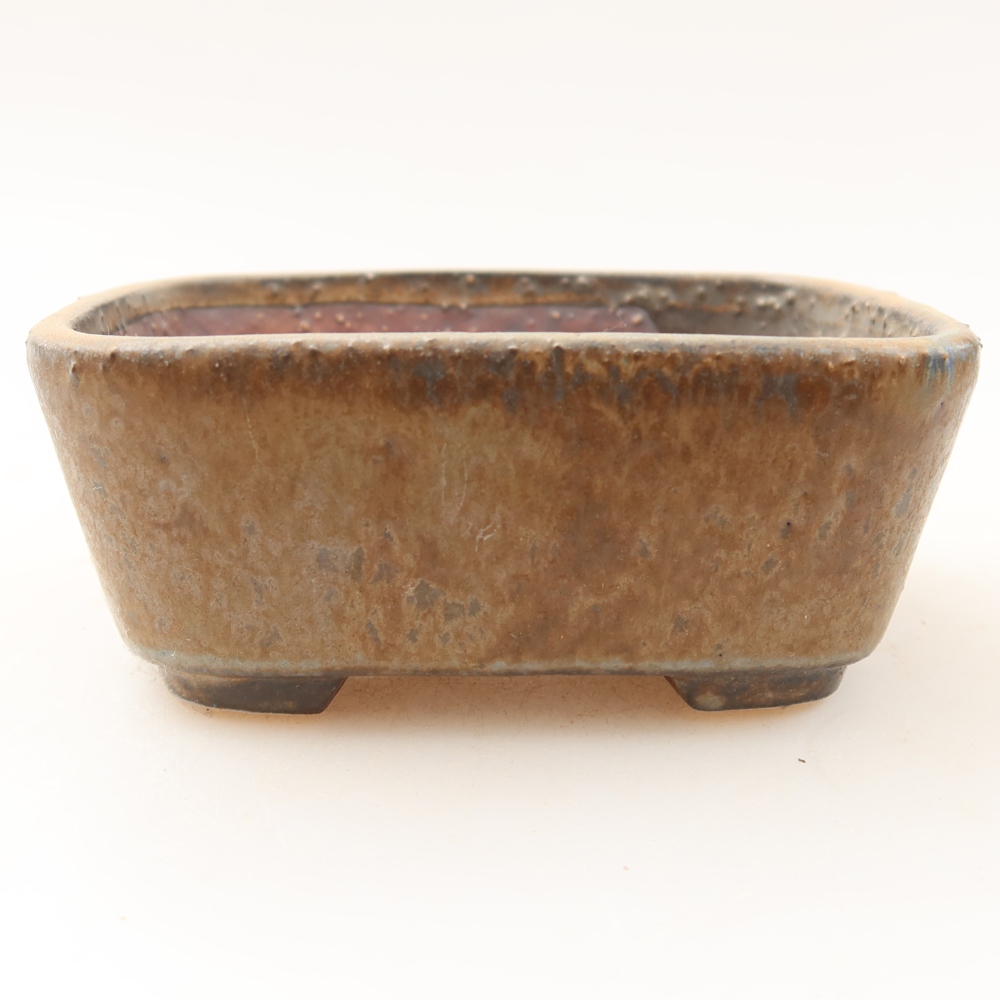 kerámia bonsai tál 10 x 8,5 x 4 cm, barna