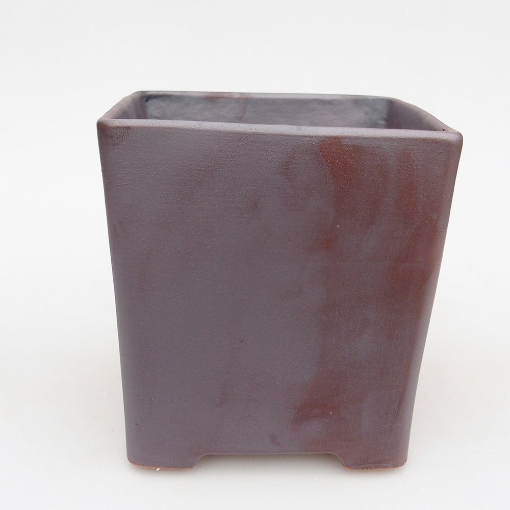 Kerámia bonsai tál 13 x 13 x 13 cm, fém színben