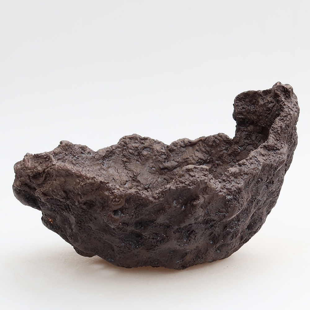 Kerámia héj, 20 x 16 x 13 cm, barna színű