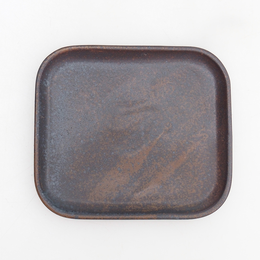 Bonsai tál + csészealj H11 - 11,5 x 10 x 4 cm. - zöld