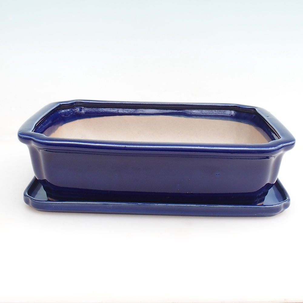 Bonsai tál + csészealj H07 - 30 x 20,5 x 8 cm.