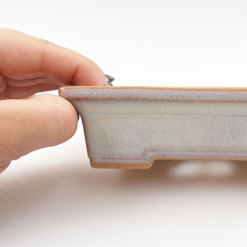 kerámia bonsai tál 22 x 17 x 5 cm, zöld