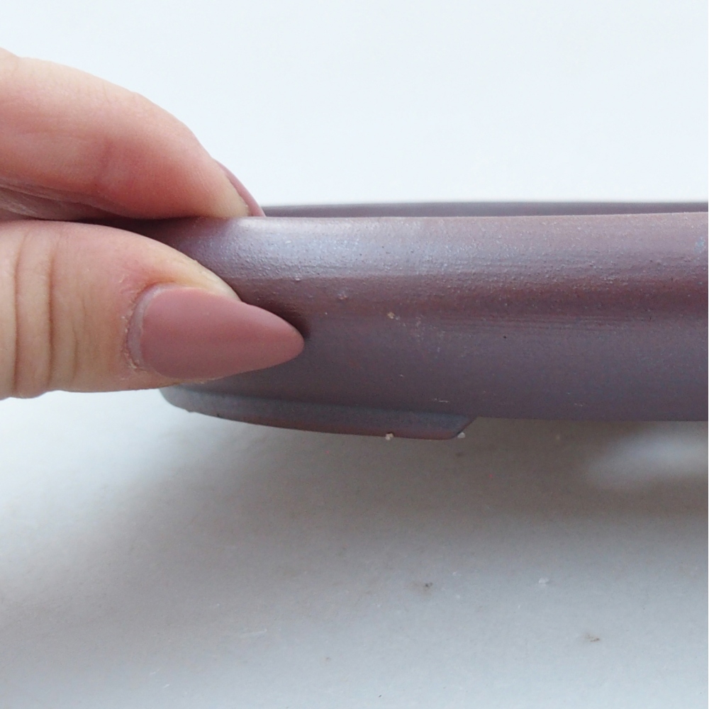 Kerámia bonsai tál 22,5 x 16,5 x 3 cm, fém színben