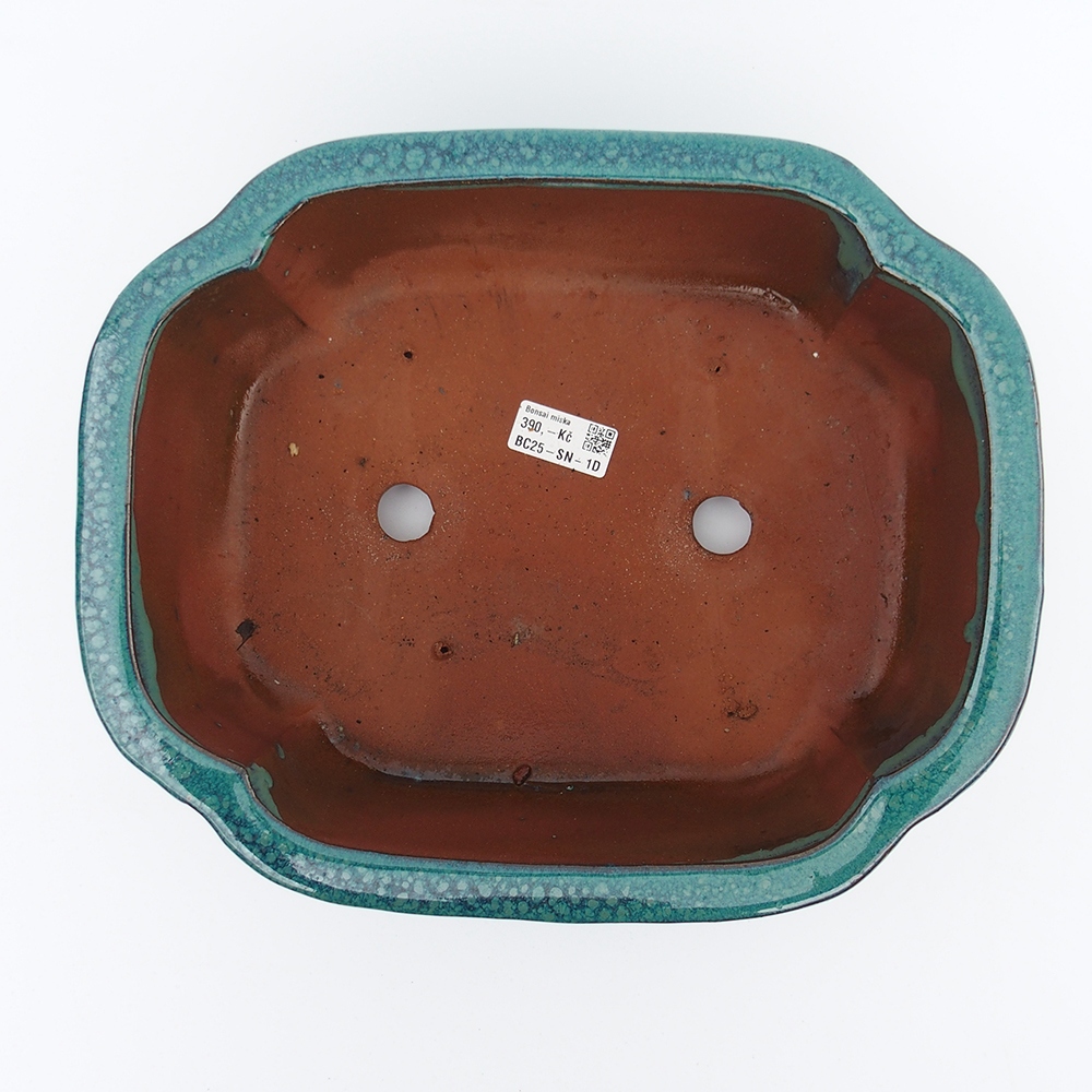 Tál 32 x 26 x 10,5 cm zöld-kék