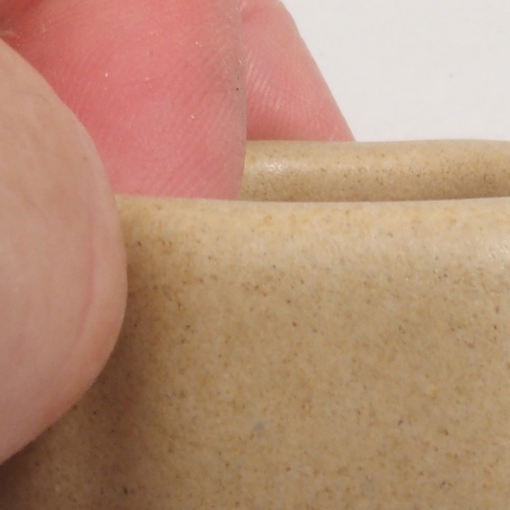 Mini bonsai tál 4,5 x 4,5 x 2 cm, barna