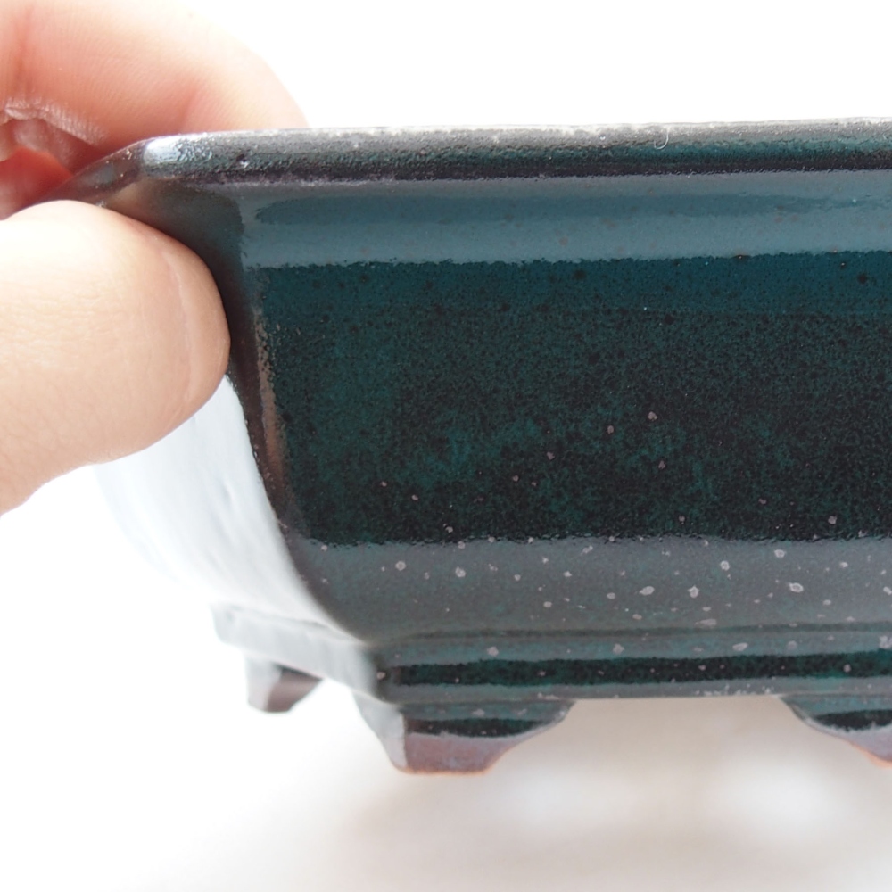 kerámia bonsai tál 22 x 17 x 5 cm, zöld