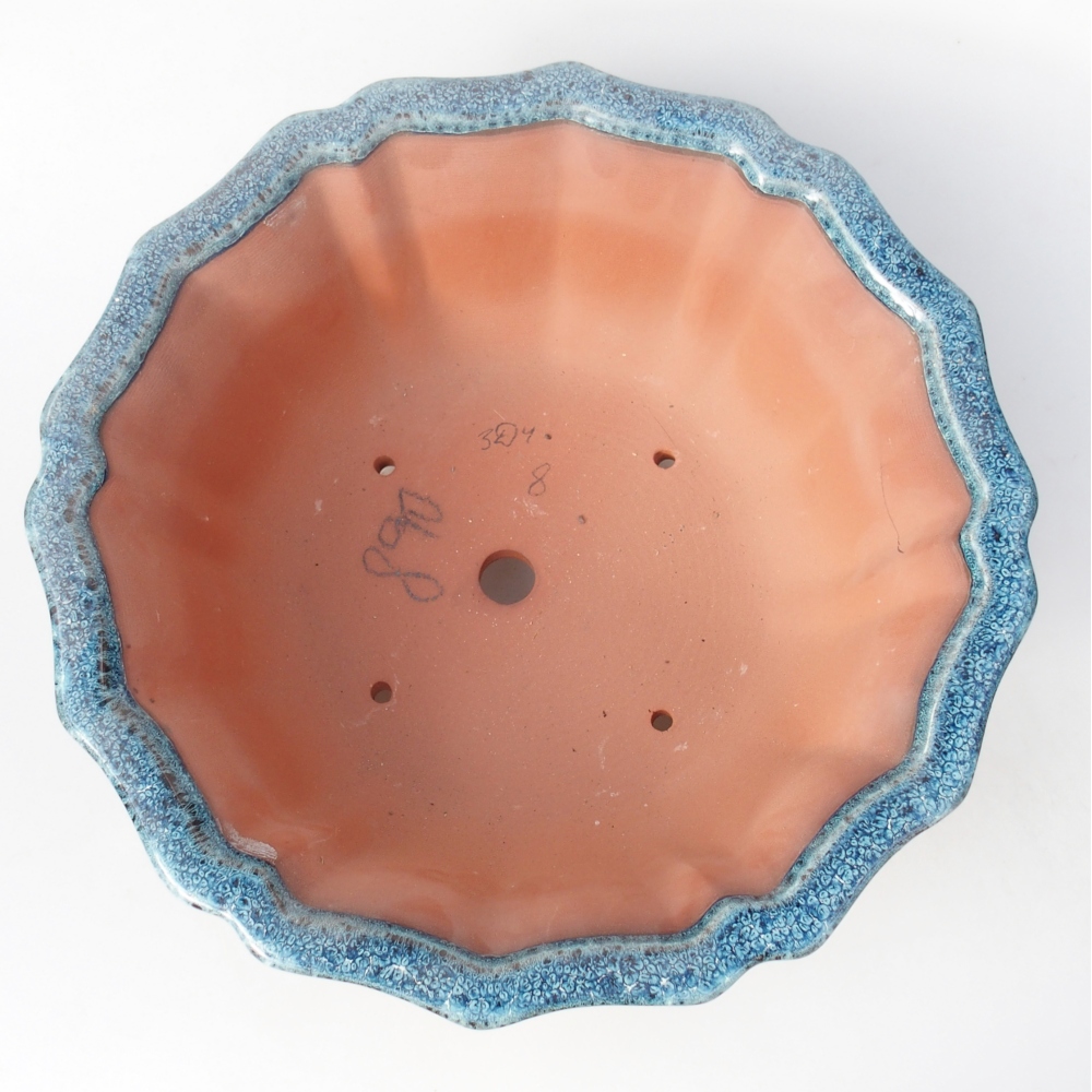 Tál 30,5 x 30,5 x 11,5 cm kék-fehér