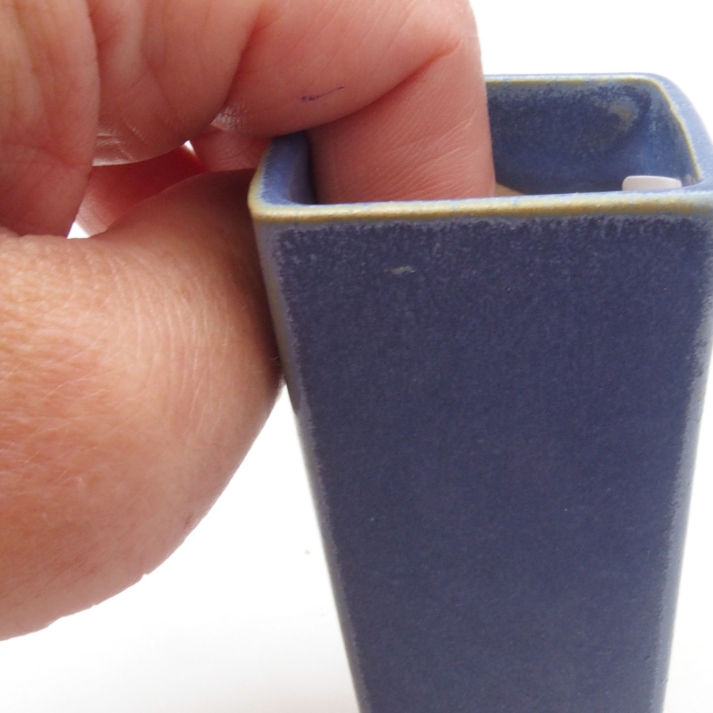 Mini bonsai tál 4 x 4 x 8,5 cm, kék színben