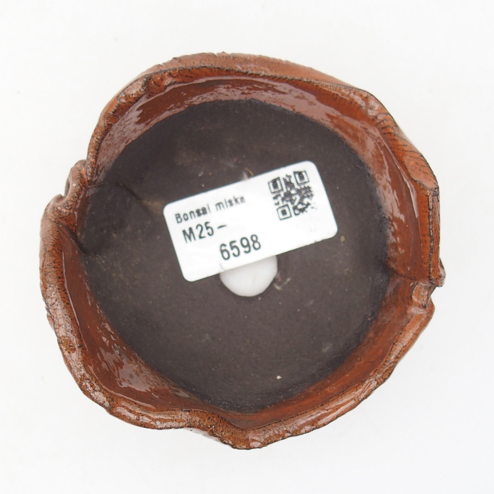 Kerámia kagyló 8 x 8 x 5 cm , narancssárga színű