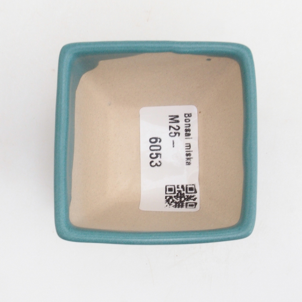 kerámia bonsai tál 6,5 x 5,5 x 4 cm, kék színben