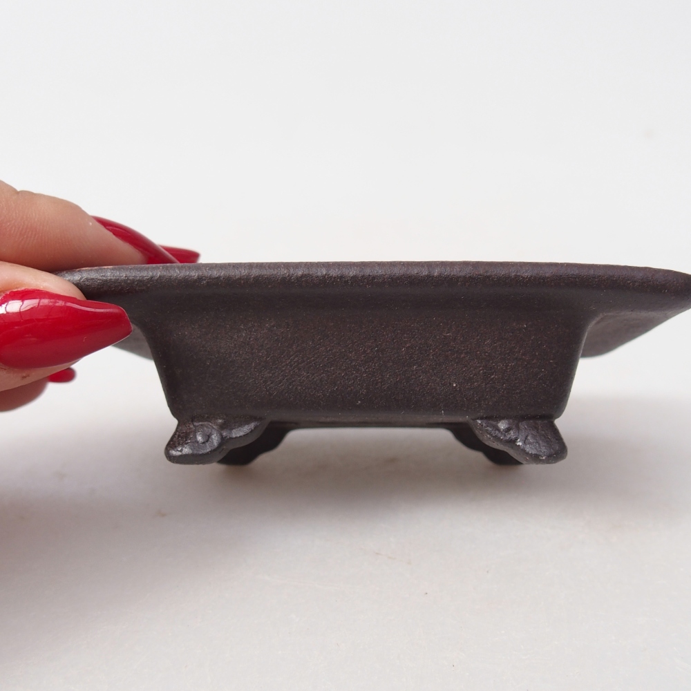 Mini bonsai tál 9,5 x 6,5 x 3 cm, barna