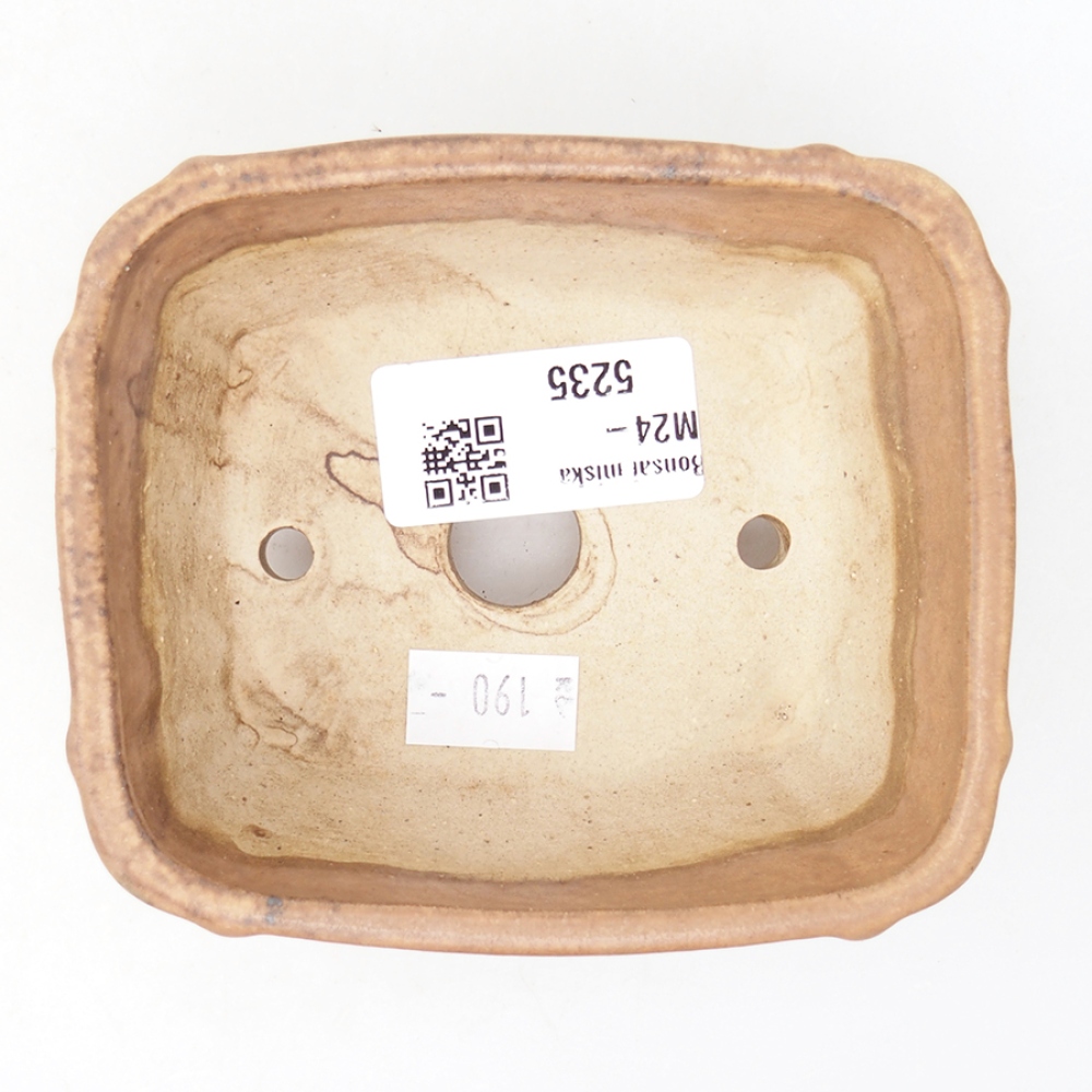 kerámia bonsai tál 10,5 x 8,5 x 4 cm, rózsaszínű