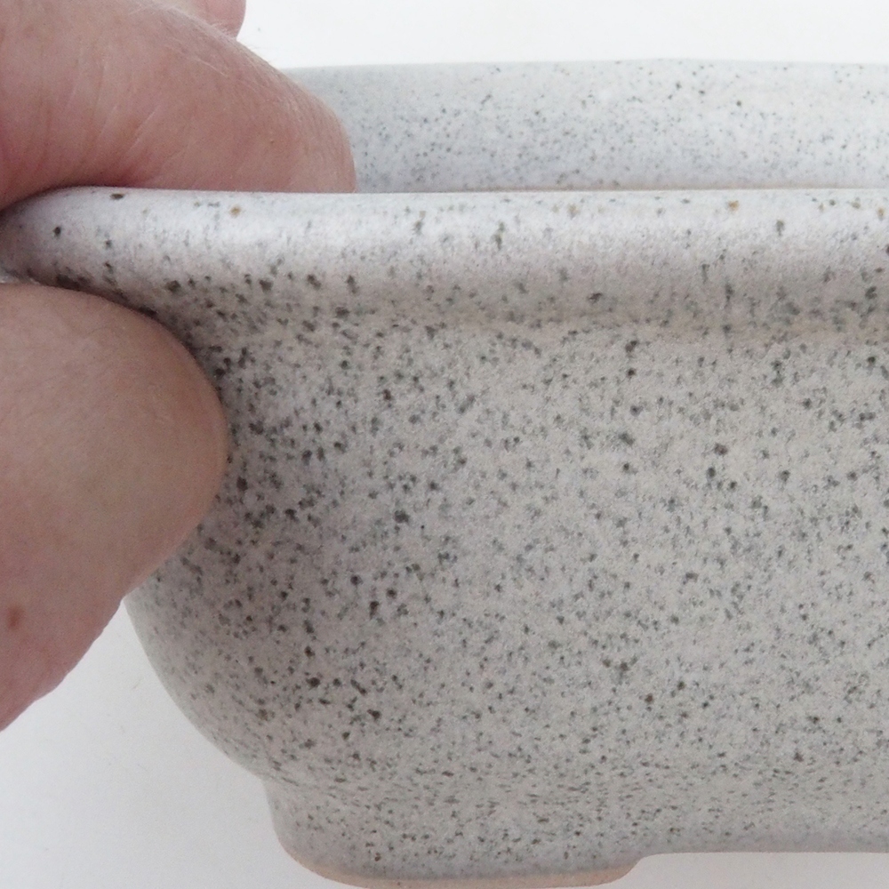 Bonsai tál H37 - 14,5 x 13 x 6,5 cm. - bézs színű