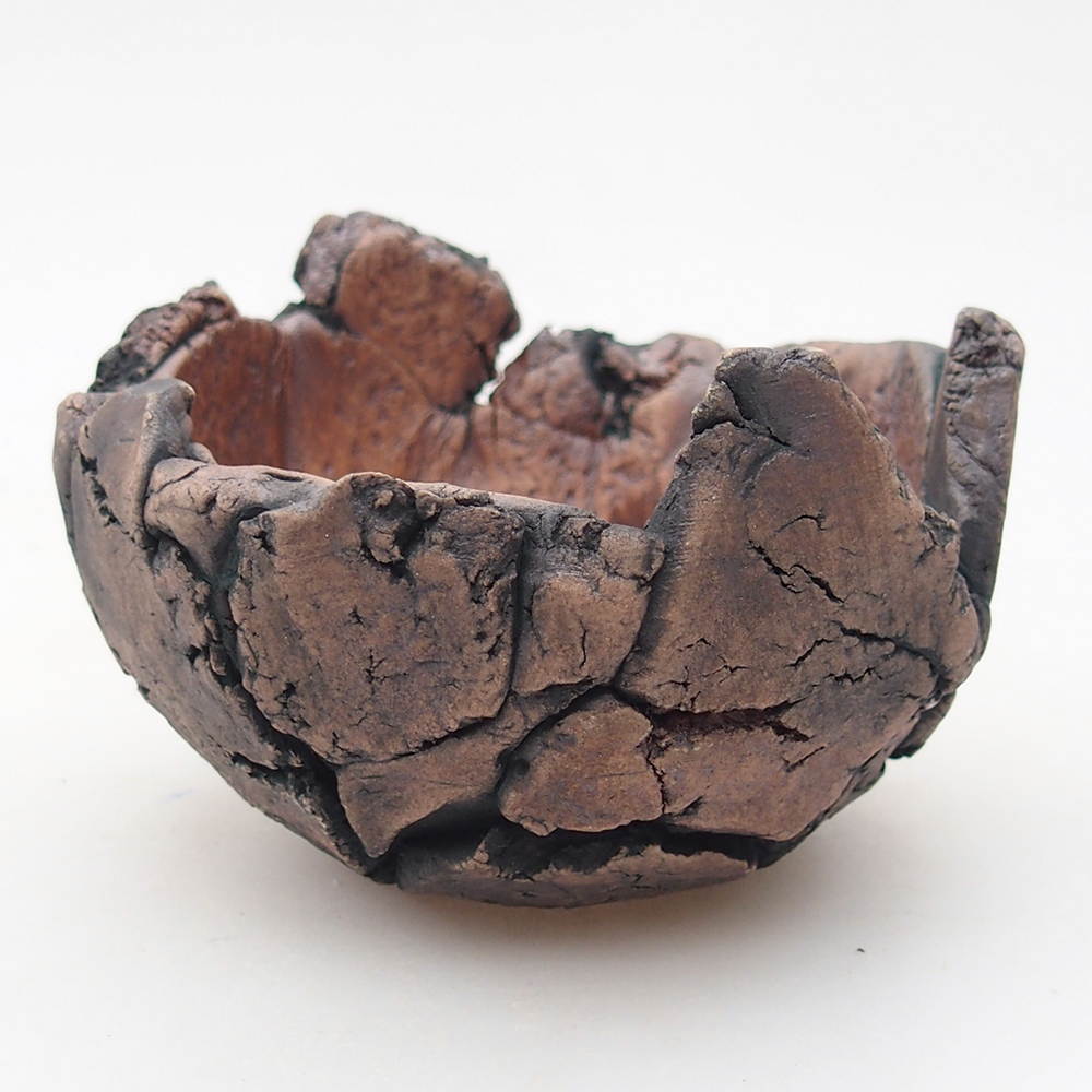 Kerámia kagyló 9 x 9 x 6 cm , zöld színű