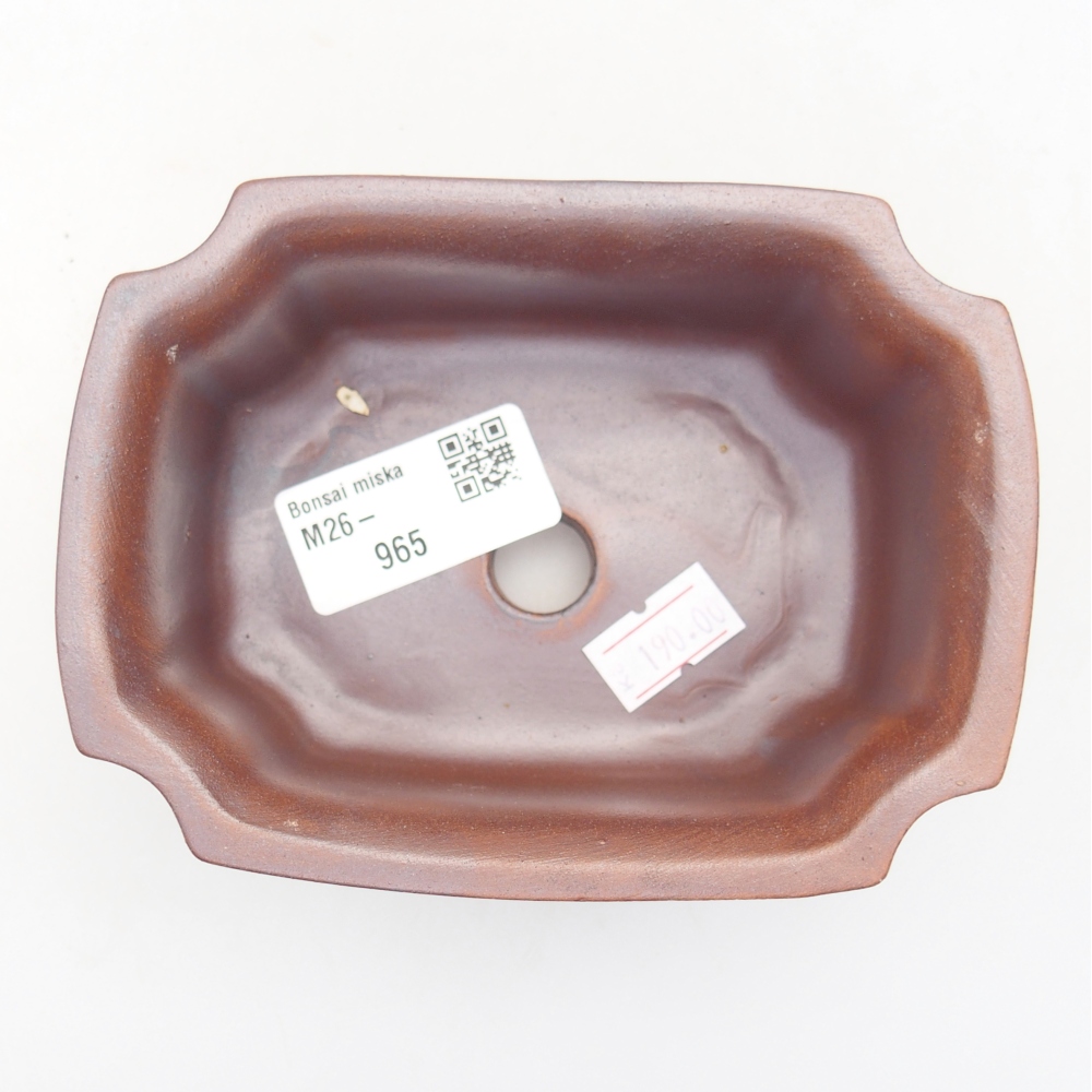 Kerámia bonsai tál 12 x 9 x 5 cm, fém színű