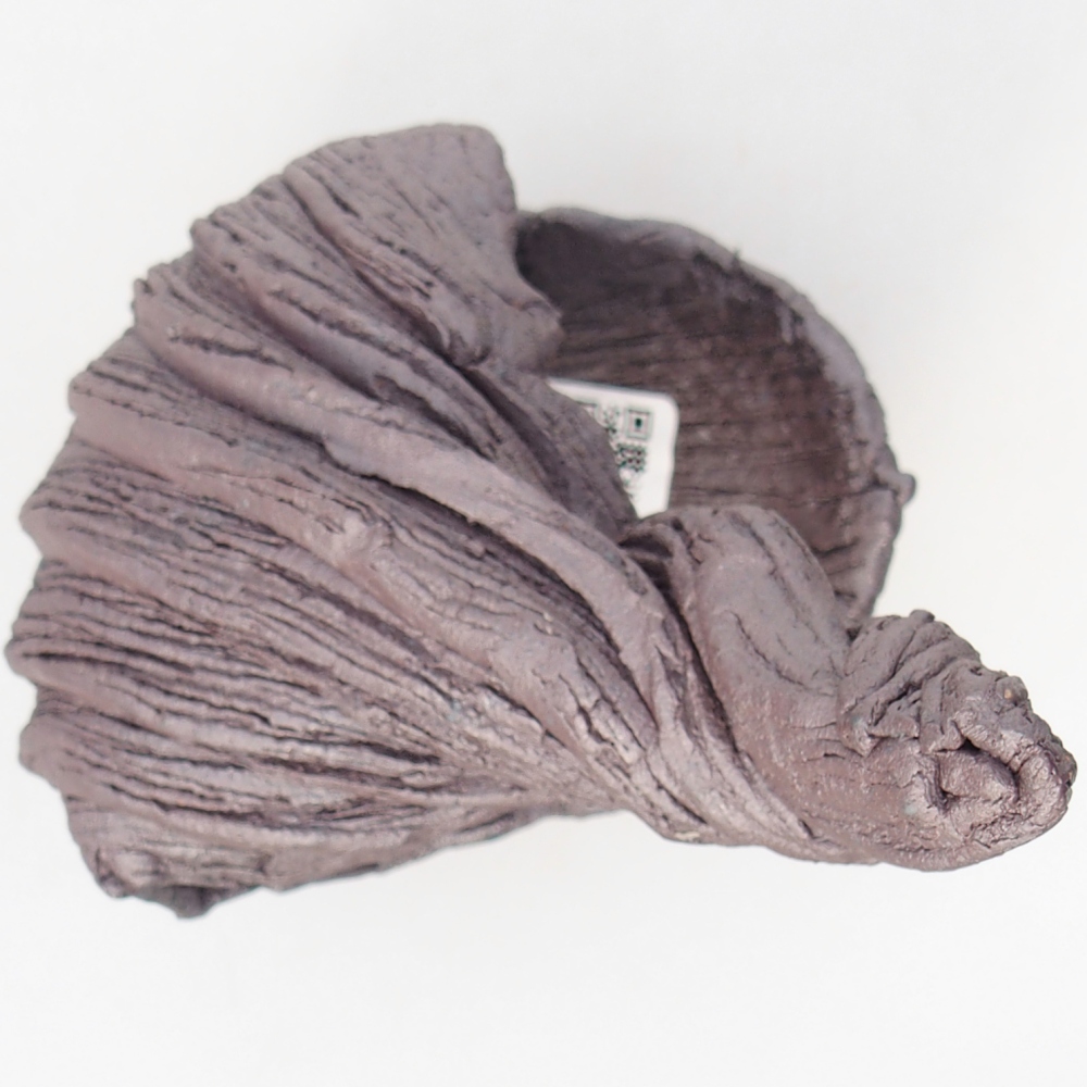 Kerámia kagyló 10 x 8,5 x 12,5 cm , metál színű