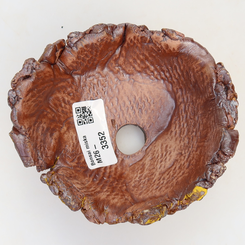 Kerámia héj  11,5 x 11 x 6 cm, sárga színű